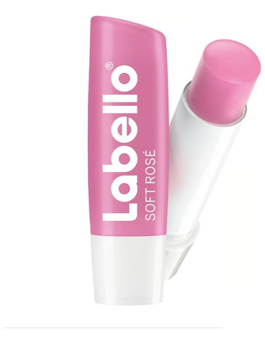 Labello, Soft Rosé Lip Balm 4.8g, Bálsamo Labial Rosa Suave