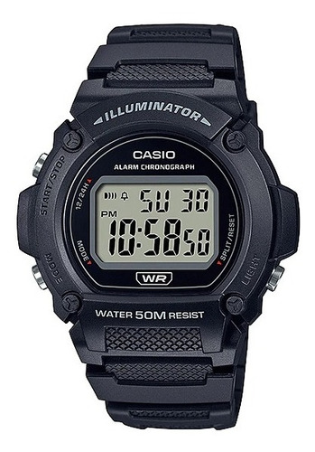 Reloj Casio Digital Hombre W-219h Garantía Oficial Colores