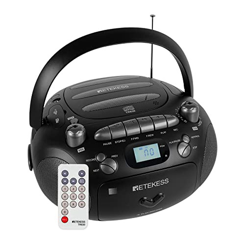 Reproductor De Cd Y Cassette Tr630, Radio Boombox Portã...