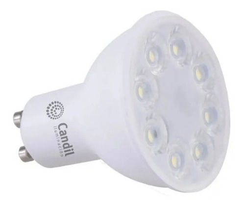 Lampara Dicroica Led  7w Luz Calida Fria Gu10 220v Candil