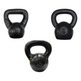 Pesa Rusa Fundicion Kit 6 , 8 Y 10  Kg Kettlebell Crossf 