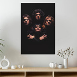 Quadro Decorativo Queen Freddie Mercury Rock Música - Grande