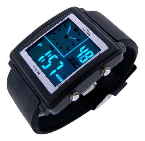 Reloj Montreal Digital Ml1703 Crono Alarma Hora Dual Luz