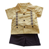 Guayabera De Bebé Y Niño Con Short