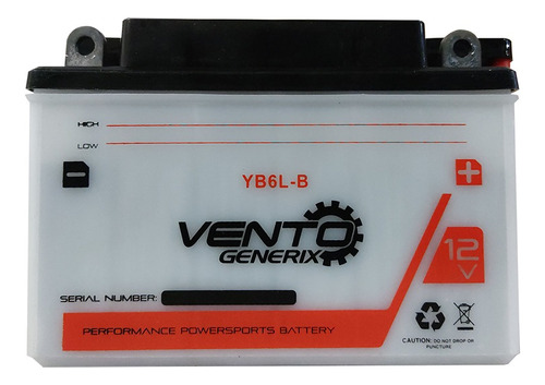 Batería Moto Yb6l-b Vento Eclipse 200 Original