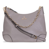 Bolsa Cross Body Nine West Con Correa Ajustable Para Mujer Acabado De Los Herrajes Niquel Color Gris Color De La Correa De Hombro Gris Diseño De La Tela Liso