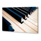 Cuadro 16x24cm Piano Teclas De Perfil Musical Deco M1