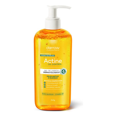Sabonete Líquido Actine Oil Control Gel 240g Darrow Pele Mista E Oleosa Dia\u002Fnoite | Frete grátis