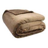 Cobertor Solteiro Camesa Neo Soft Velour 300g Liso 1,50x2,20 Cor Marrom Velour 300g