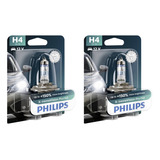 Kit 2 Lampara H4 Philips Xtreme Vision Pro +150% 12v 60/55w