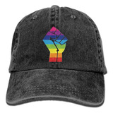 Lgbt Pride Rainbow Flag Fist - Gorra De Vaquero Unisex Para 