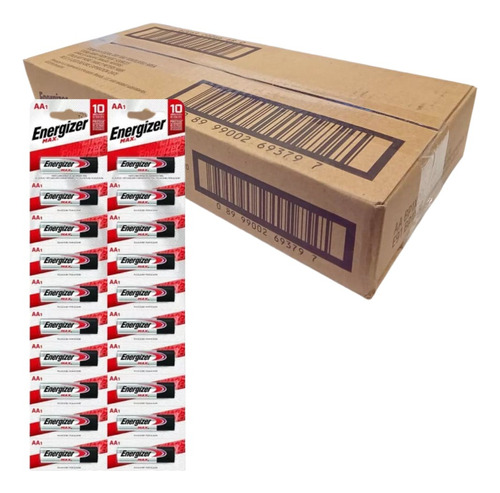 Caja X 120 Pilas Aa Energizer Max E91 Pilas Alcalinas 1.5v