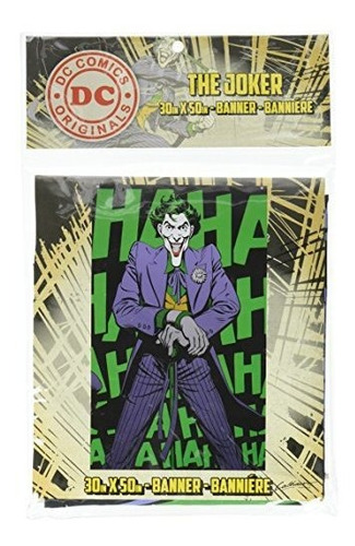 Dc Comics- Joker 'haha' Banner Póster De Tela 30 x 50 en