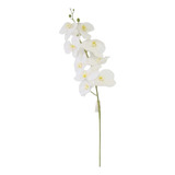 Orquídea Artificial Toque Real Silicone Branca Flor Decor.