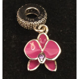 Pandora Charm 791554en69 Dangle Enamel Purple Orchid S925