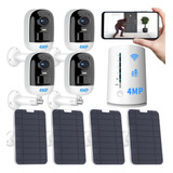 Ojo® 4mp Solar Battery Powered Kits De Seguridad Cctv 2k