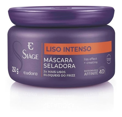 Máscara Capilar Siàge Liso Intenso 4d 250g - Eudora