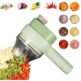 Triturador De Legumes Elétrico Multifuncional 3 Em 1 Cozinha Cor Verde 110v/220v