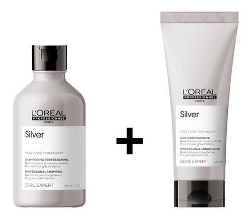 Shampo+acondicionador Loreal Silver 