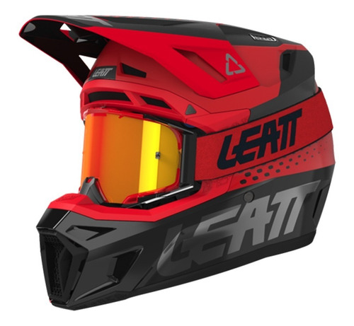 Kit Casco Y Goggle - Moto 8.5 V22 Rojo T-xl 61-62 Cm