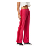 Pantalon Ancho Dama Hanes Frisa C Laterales Al Tono 30035mh