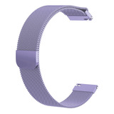 Pulseira Aço Diversas Cores Encaixe Rápido Universal 22mm Cor Roxo Lavanda