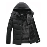 Jaqueta Masculina Bobojaco Puffer Forrada Pelúcia Neve Frio