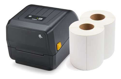 Impresora Zd220 + 2 Rollos Etiquetas Térmicas Troq. 100x190 