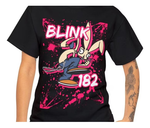 Polera Unisex Blink 182 Musica Pintura Algodon Estampado