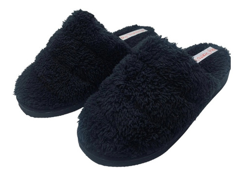 Pantuflas Peludas Peluche Piel Suaves Comodas Mujer Invierno