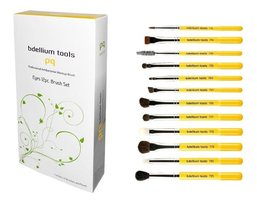 Bdellium Tools 12pc Brush Set Con Portabrochas Original