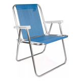 Silla De Playa Mor 002238 De Aluminio Color Azul