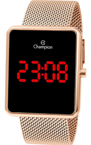 Relógio Digital Champion Led Vermelho Prova D'água Original