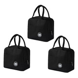 Bolsa Sacola Térmica Lancheira Marmita Academia Passeio, 3 U