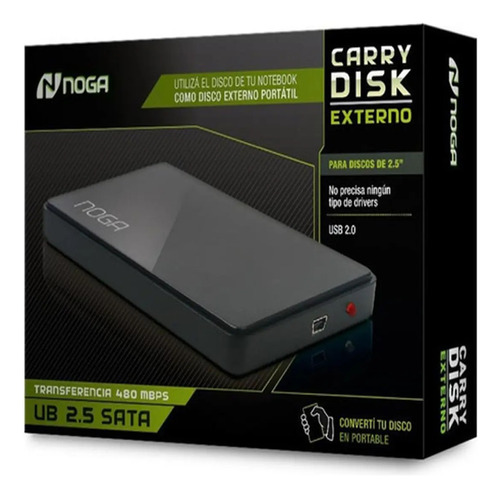 Adaptadores Discos Hdd/ssd Carry Disk Noga 2.0 Usb2.5 Sata