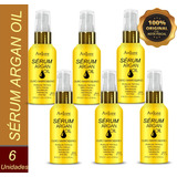 6 Sérum Óleo De Argan Ouro Marroquino 45ml Atacado  Anjore