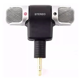 Microfone Mini Stéreo Celular Smart Phone Câmera Youtuber
