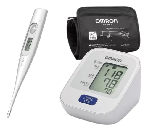 Omron Combo Tensiometro Hem- 7122 + Termometro Digital