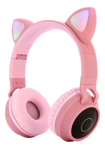Fone De Ouvido Gatinho Bluetooth Cat Ear Headphones Bt028c