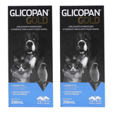 Combo 2un Glicopan Gold Pet 250ml Cães Gatos - Vetnil