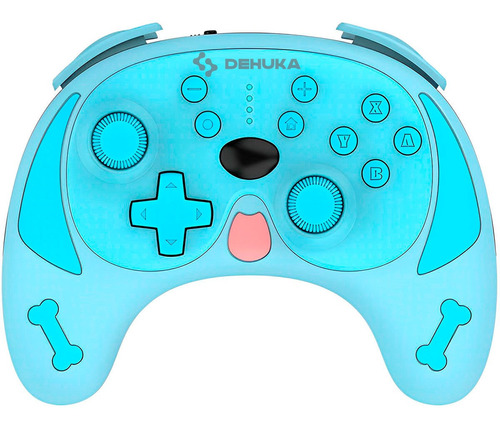 Joystick Compatible Nintendo Switch Oled Y Lite Perrito Celeste Dehuka