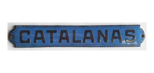 Antiguo Cartel Enlozado Catalanas Ro 334