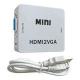 Adaptador Conversor De Vídeo Hdmi Para Vga Hdmi2vga Mini