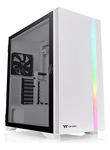 Gabinete Gamer Thermaltake H700 Tg Snow Rgb 2x Fan 120mm Pc