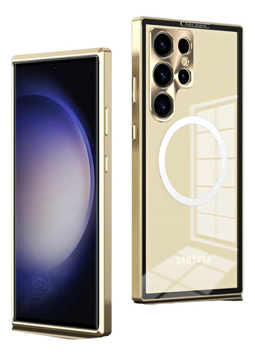 Case Luxo Alumínio Para Samsung Galaxy S24 S22 S23 + Ultra