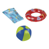 Set 3 X Colchón De Aire Para Niños/flotador/pelota De Playa 