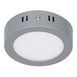 Plafón Redondo, Moderno, 24w, 6500k, Led, Gris 47349 Volteck