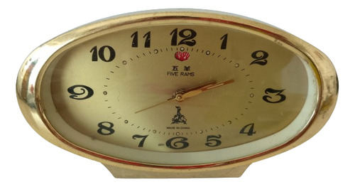 Antiguo Reloj Despertador Vintage Five Rams Funcionando 