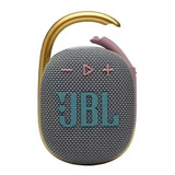 Parlante Jbl Clip 4 Portátil Con Bluetooth Waterproof Grey 