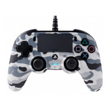 Control Joystick Nacon Wired Compact Controller For Ps4 Camuflaje Gris